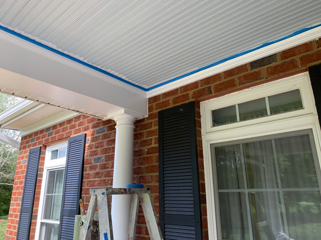 Painting The Home Exterior Spaces The Front Porch Part 2 Ampa Home   Porch Ceiling IMG 2549 1500px 1024x768 